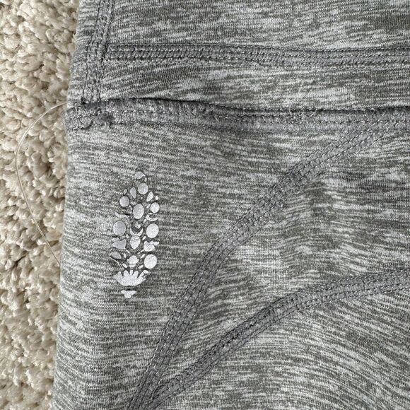 Free People Movement Swerve Lace Side Leggings Size Small Gray Heathered Yoga - Picture 8 of 14